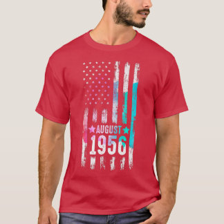 Camiseta 66 años, agosto de 1956 Bandera estadounidense 66º