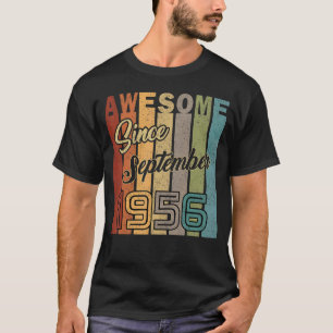 Camiseta 66 años de edad increíble desde septiembre de 1956