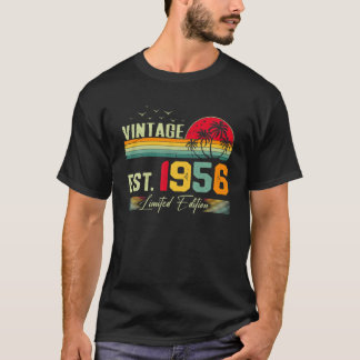 Camiseta 66 Años De Ser Una Magnífica Vintage 1956 Retro 66
