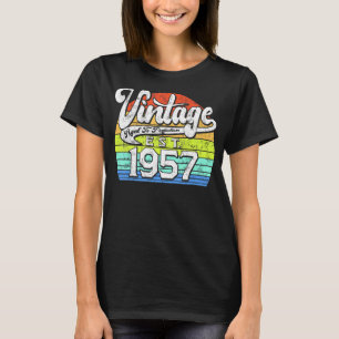 Camiseta 66 años Vintage 1957 66º cumpleaños