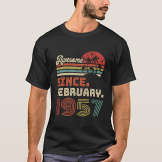 Camiseta 66 Awesome Since February 1957 66Th