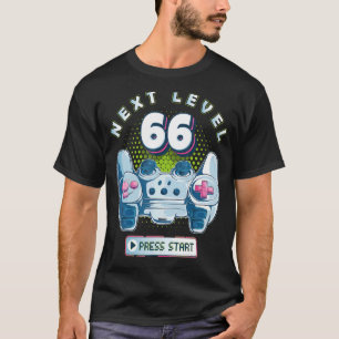 Camiseta 66 Birthday Gamer Next Level 66 Gaming Controller