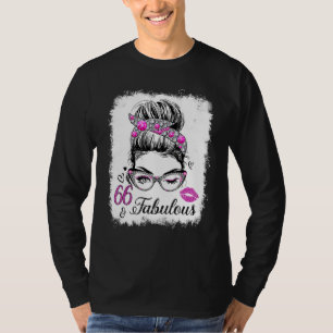 Camiseta 66 y fabuloso desde 1956 Reina 66 años O