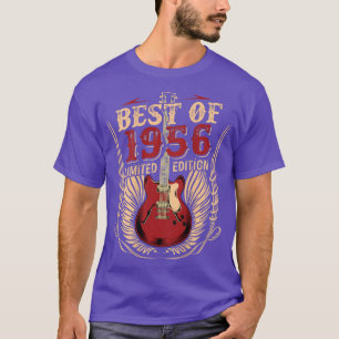 Camiseta 66 Years Old Birthday Guitar Best Of 1956 Limited 