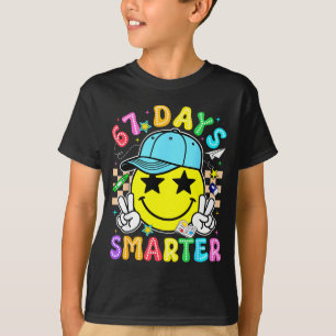 Camiseta 67º día de la escuela 67 días más inteligentes mae