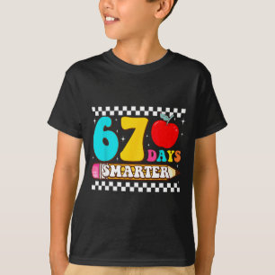 Camiseta 67º día de la escuela 67 días más inteligentes mae