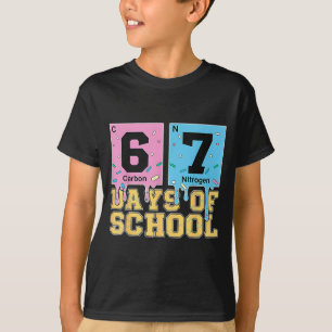 Camiseta 67º día de la escuela elementos químicos profesor 