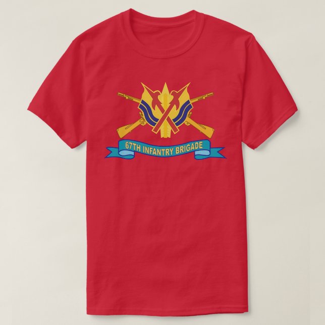 Camiseta 67.ª Brigada de Infantería con cinta DUI Br X (Diseño del anverso)