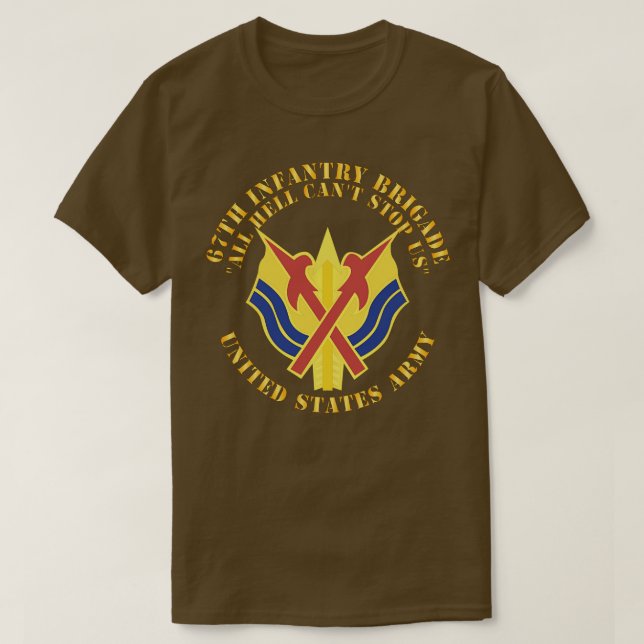 Camiseta 67.ª Brigada de Infantería DUI Todo Infierno No pu (Diseño del anverso)