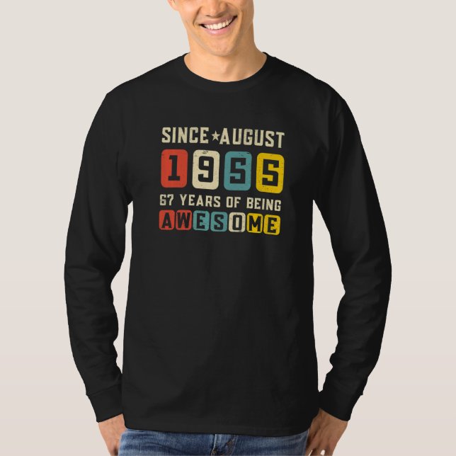 Camiseta 67.ª festividad desde la época de agosto de 1955 (Anverso)