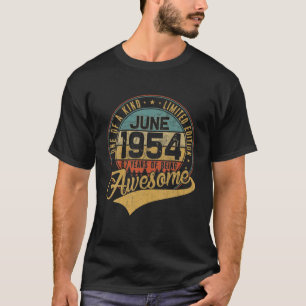 Camiseta 67.º Regalo De Cumpleaños Retro Junio De 1954 67 A