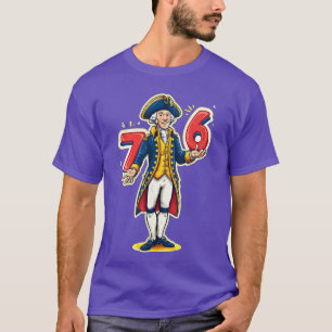 Camiseta 67 76 George Washington divertido Seis Siete Meme