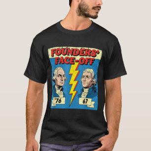 Camiseta 67 76 George Washington Thomas Jefferson Historia