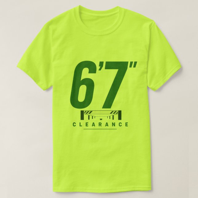 Camiseta 6'7" Altura Libre (Diseño del anverso)
