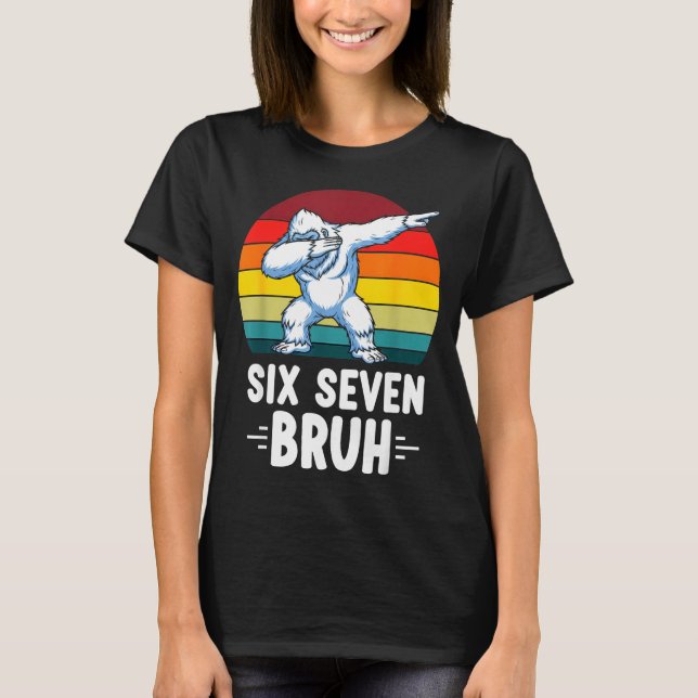 Camiseta 67 Animals Funny 67 Brainrot Youth Kids Yeti 67  (Anverso)