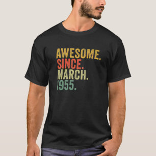 Camiseta 67 Aniversario Increíble Desde Marzo De 1955 Por 6