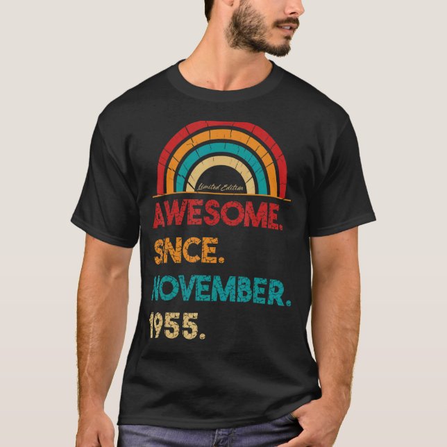 Camiseta 67 años de edad asombrosa desde noviembre de 1955 (Anverso)