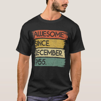 Camiseta 67 años de edad increíble desde diciembre de 1955