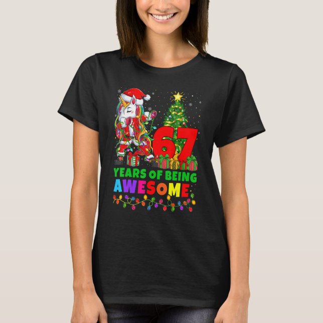 Camiseta 67 Años De Ser Impresionante Unicornio 67º Cumplea (Anverso)