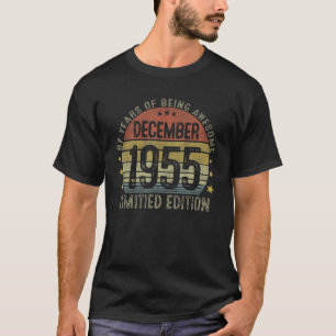 Camiseta 67 años Vintage 67 cumpleaños diciembre 1955