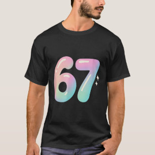 Camiseta 67 Aura Energía Alpha Slang Meme de Internet 
