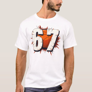 Camiseta 67 Baloncesto Seis Siete Divertido Jugador Deporte