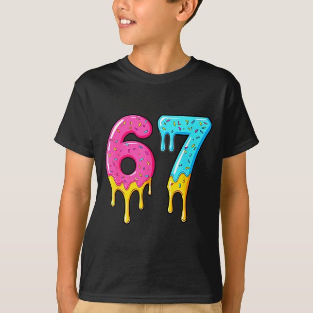 Camiseta 67 Baseball 101 Apparel Youth Drip Meme  (Anverso)