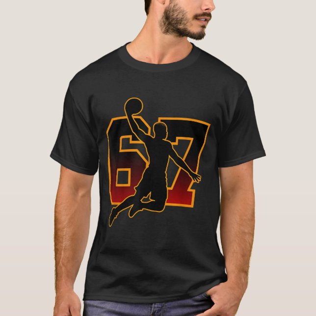Camiseta 67 Basketball Meme Slam Dunk Sition Six Seven Numb (Anverso)