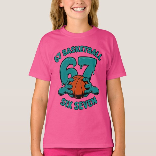 Camiseta 67 Basketball Six Seven Sports Meme (Anverso)
