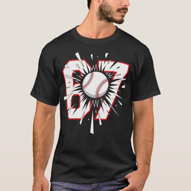 Camiseta 67 Béisbol Seis Siete 6 7 Meme (Anverso)