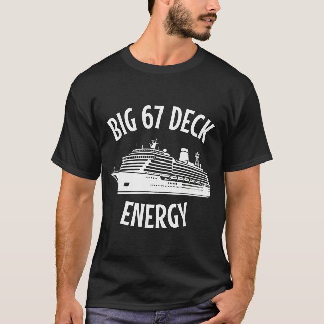 Camiseta 67 Big Six Seven Deck Energy Brain Rot Gen Alpha C (Anverso)