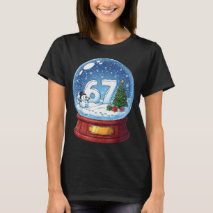 Camiseta 67 Bola de Nieve de Navidad Divertida Seis Siete M