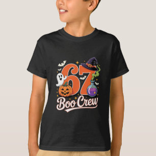 Camiseta 67 Boo Crew Divertido Halloween Fantasma Bruja Cal
