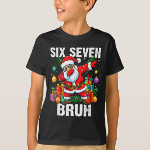 Camiseta 67 Bruh Navidad Cool Santa Dabbing Seis Siete Mem