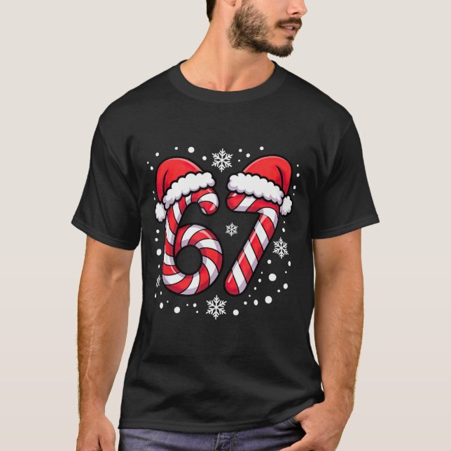 Camiseta 67 Candy Canes Santa  (Anverso)