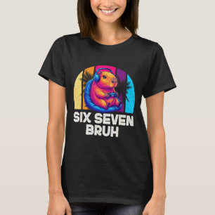 Camiseta 67 Carpincho Divertido Seis Siete Bruh Carpincho V