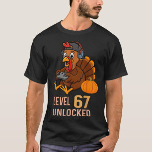 Camiseta 67 Chicos de Acción de Gracias Pavo Jugador Seis S