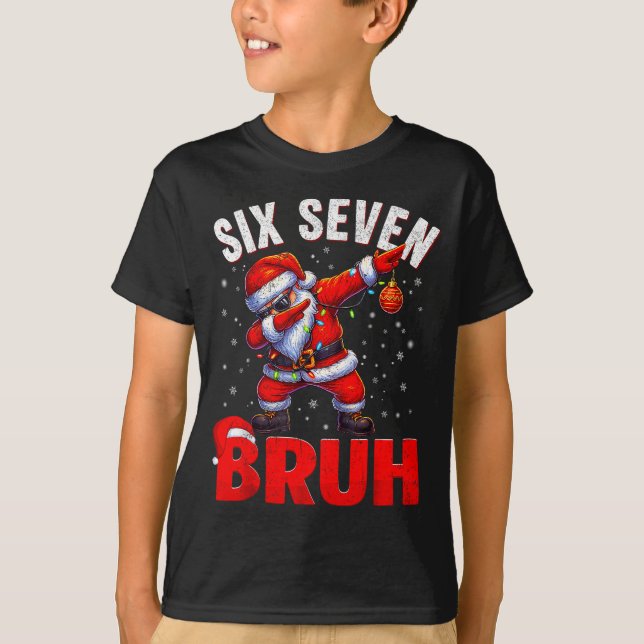 Camiseta 67 Christmas Bruh 6 7 Meme Pajamas Holiday Gen Alp (Anverso)