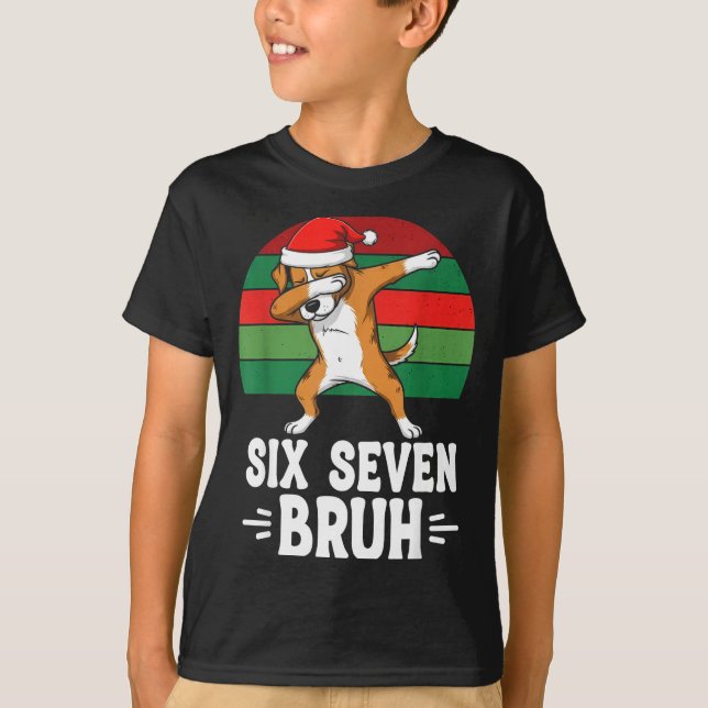 Camiseta 67 Christmas Funny 67 Brainrot Youth Kids Dog 67  (Anverso)