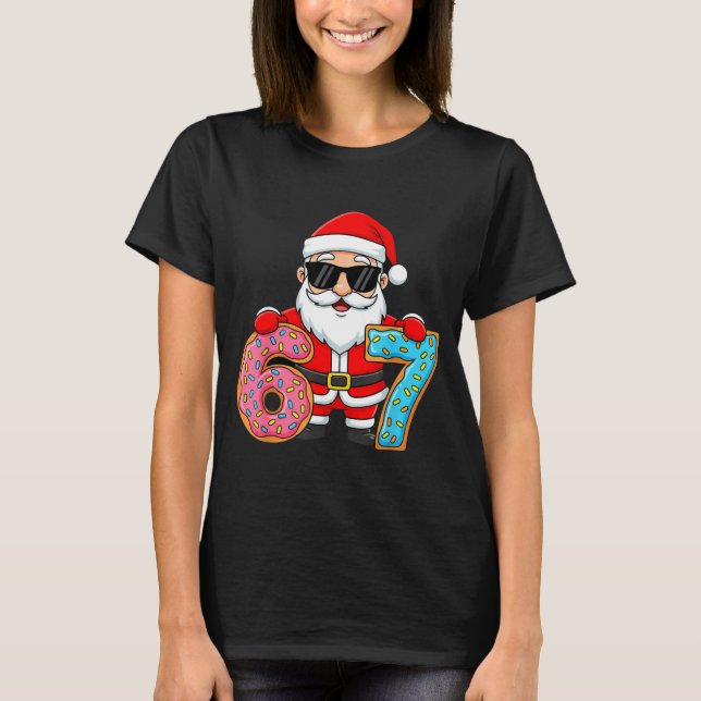 Camiseta 67 Christmas Funny 67 Meme Youth Kids Santa 67  (Anverso)
