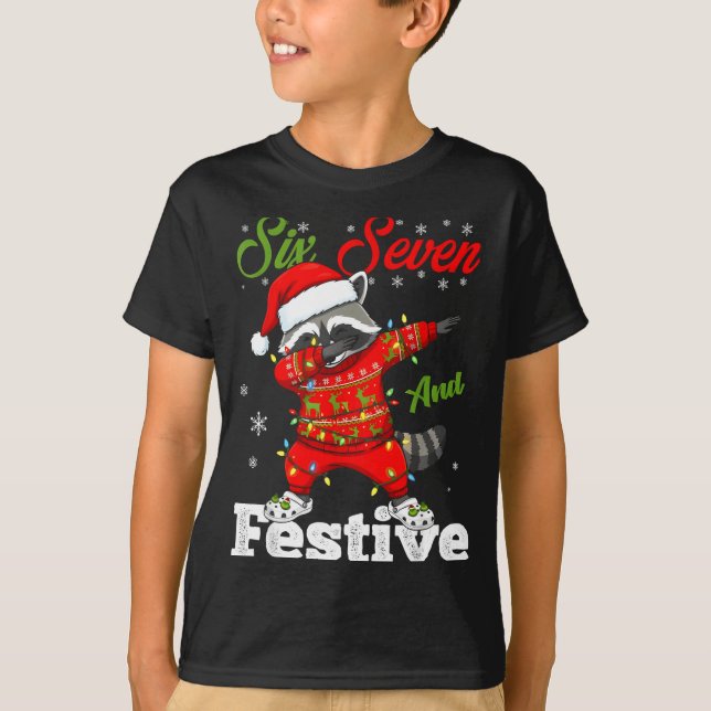 Camiseta 67 Christmas Funny Six Seven Bruh Meme Brainrot Sa (Anverso)