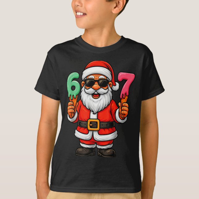 Camiseta 67 Christmas Funny Six Seven Ice Cream Meme 67 Chr (Anverso)
