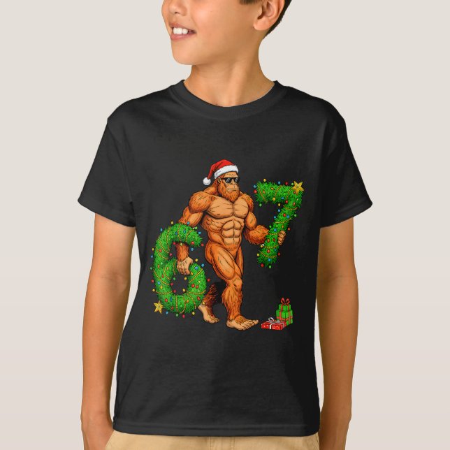 Camiseta 67 Christmas Sasquatch Funny Meme 67 Christmas Men (Anverso)