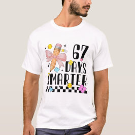 Camiseta 67 Days of School Funny 67 Days Smarter Student Te