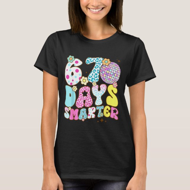 Camiseta 67 Days Smarter 67 Days School Teacher Students Me (Anverso)