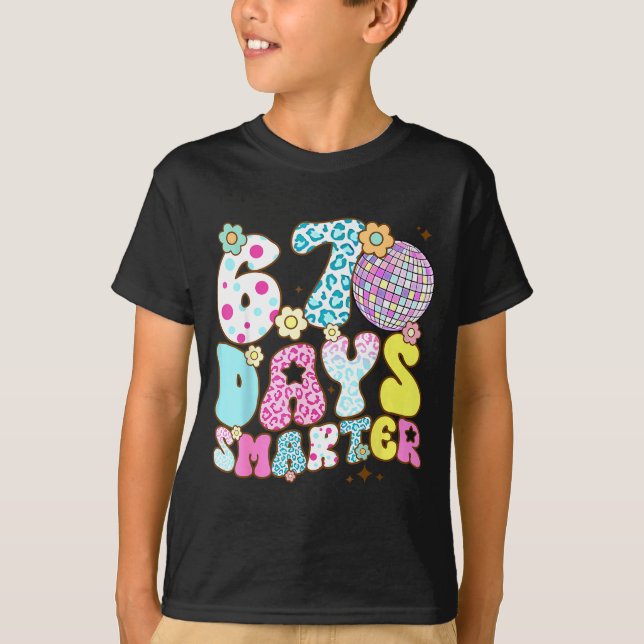 Camiseta 67 Days Smarter 67 Days School Teacher Students Me (Anverso)