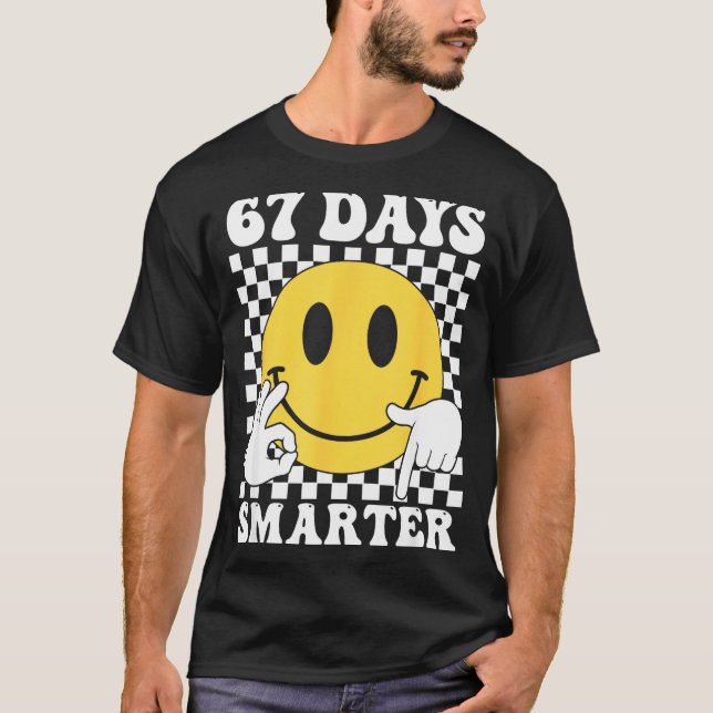 Camiseta 67 Days Smarter Funny Six Seven 6 7 Gen Alpha Slan (Anverso)
