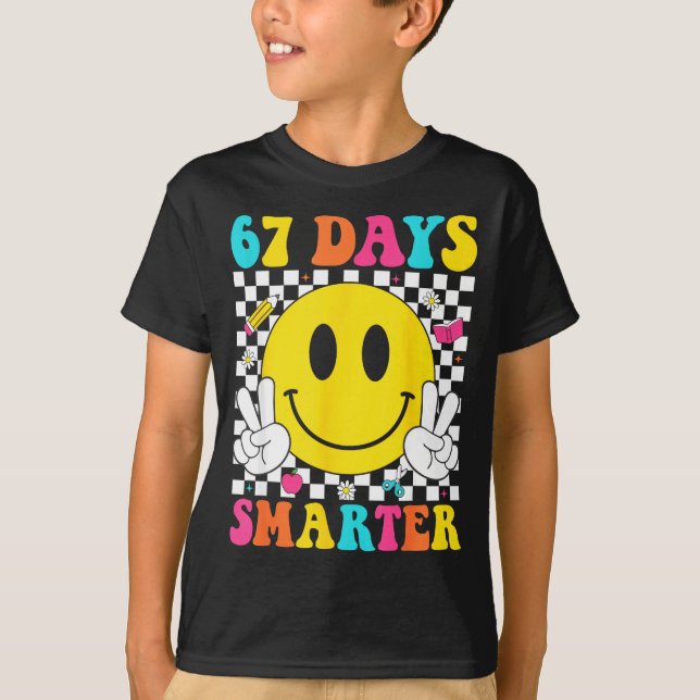 Camiseta 67 Days Smarter Funny Six Seven 6 7 Meme Gen Alpha (Anverso)