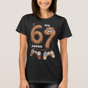 Camiseta 67 Día de la Marmota Seis Siete Meme Chicos Juegos