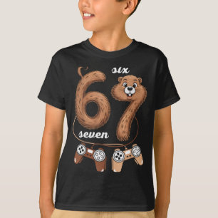Camiseta 67 Día de la Marmota Seis Siete Meme Chicos Juegos